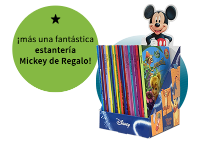 más una fantastica estantería Mickey de regalo!
